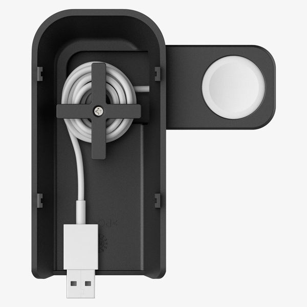 Spigen OneTap Pro | 3-in-1 kabellose Ladestation - Kompatibel mit MagSafe iPhone + AirPods + Apple Watch