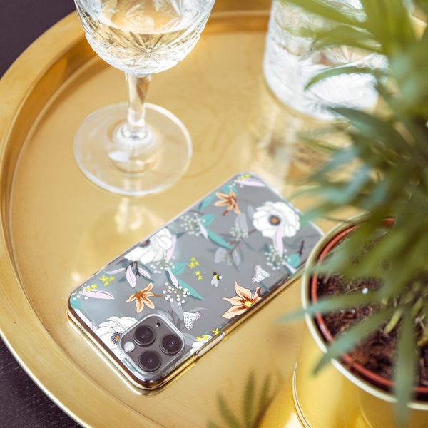 imoshion Design Hülle Samsung Galaxy A41 - Blume - Weiß