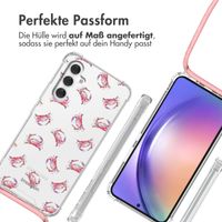 imoshion Design Hülle mit Band Samsung Galaxy A54 (5G) - Crab Watercolor