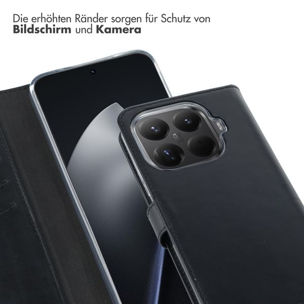 Selencia Echtleder Klapphülle Xiaomi 15T Pro - Schwarz