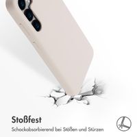 Accezz Liquid Silikoncase mit MagSafe Samsung Galaxy S24 Plus - Stone