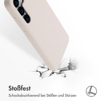 Accezz Liquid Silikoncase mit MagSafe für das Samsung Galaxy S24 Plus - Stone