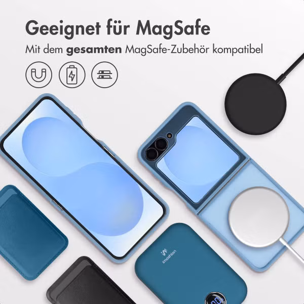 imoshion Color Guard Back Cover mit MagSafe Samsung Galaxy Z Flip 7 FE - Hellblau