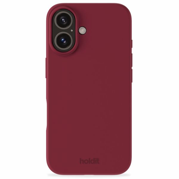 Holdit Silicone Case für das iPhone 16 - Red Velvet