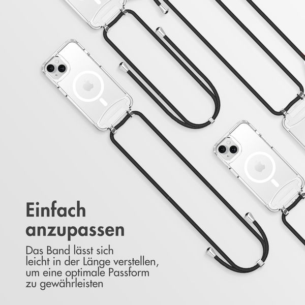 imoshion MagSafe Hülle mit abnehmbarem Band für das iPhone 15 - Transparent