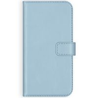 Selencia Echtleder Klapphülle Apple iPhone 12 Mini - Air Blue
