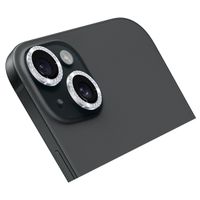 Holdit Kameraprotektor Glitzer für das Apple iPhone 15 / 15 Plus - Silver