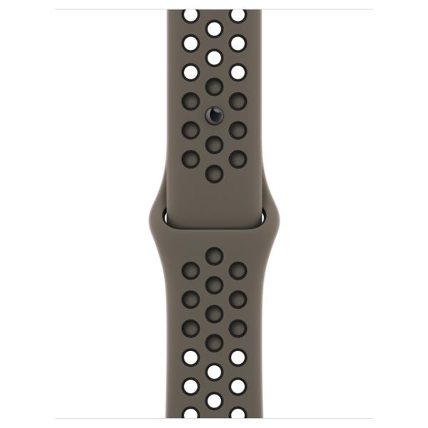 Apple Nike Sport Armband für das  Apple Watch Series 1 t/m 9 / SE (38/40/41 mm) | Series 10 / 11 (42 mm) - Olive Grey / Black