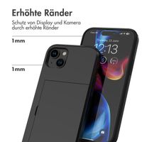 imoshion Backcover mit Kartenfach Apple iPhone 15 Plus - Schwarz