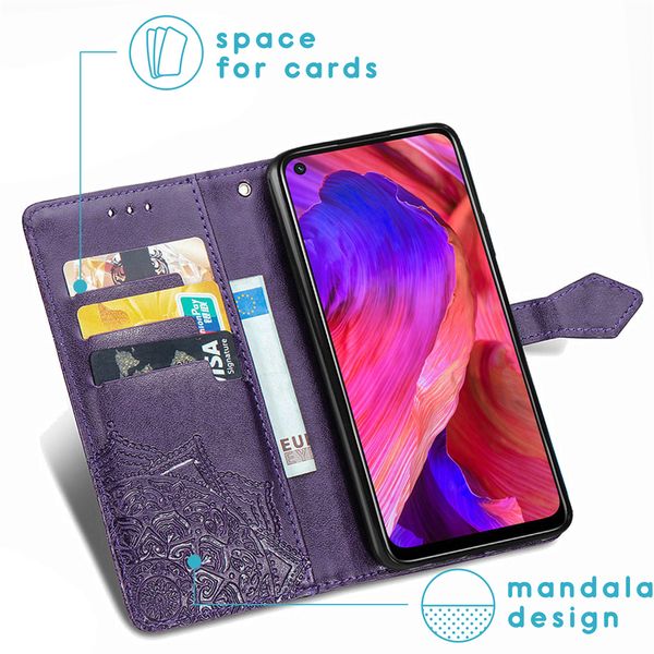 imoshion Mandala Klapphülle Oppo A74 (5G) / A54 (5G) - Violett