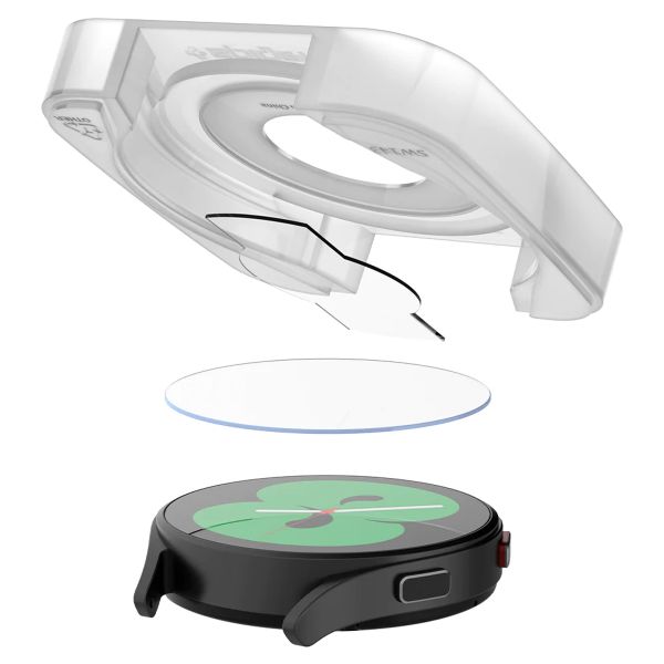 Spigen EZ FIT Glas.tR Displayschutzfolie mit Applikator für die Samsung Galaxy Watch 4 / 5 - 40 mm - Transparent