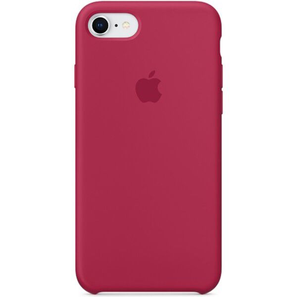 Apple Silikon-Case für das iPhone SE (2022 / 2020) / 8 / 7 - Rose Red