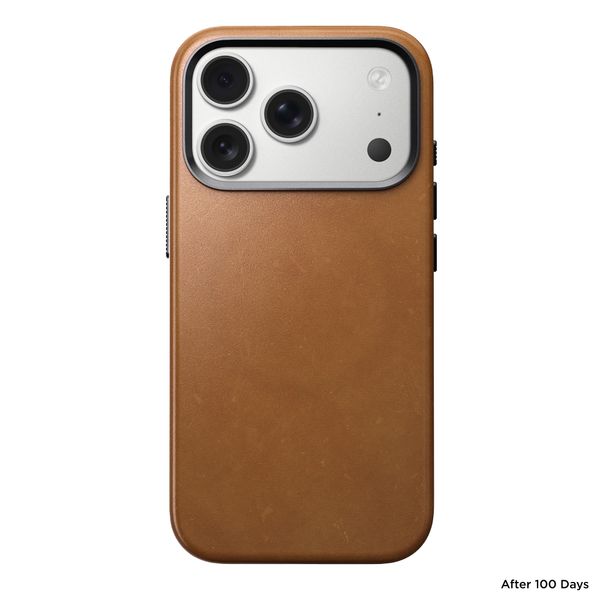 Nomad Traditional Leather Backcover mit MagSafe Apple iPhone 17 Pro - English Tan