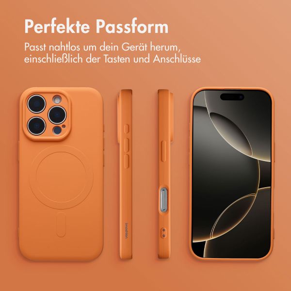 imoshion Color Back Cover mit MagSafe Apple iPhone 16 Pro Max - Neon Orange