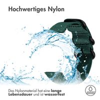 imoshion Robustes Nylonarmband -   Universelle 22 mm Anschluss - Dunkelgrün