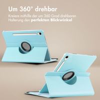 imoshion 360° drehbare Klapphülle Samsung Galaxy Tab S9 11.0 Zoll / Tab S10 FE / S9 FE 10.9 Zoll - Hellblau