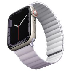 Uniq Revix doppelseitiges Armband für das  Apple Watch Series 1 t/m 11 / SE / Ultra (44/45/46/49 mm) - Lilac / White