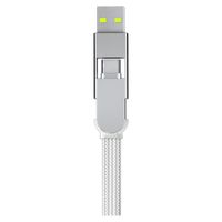 Rolling Square inCharge® XL 6-in-1-Schnellladekabel - 30 cm - White