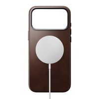 Nomad Traditionelles Horween-Leder Backcover mit MagSafe Apple iPhone 17 Pro Max - Rustic Brown
