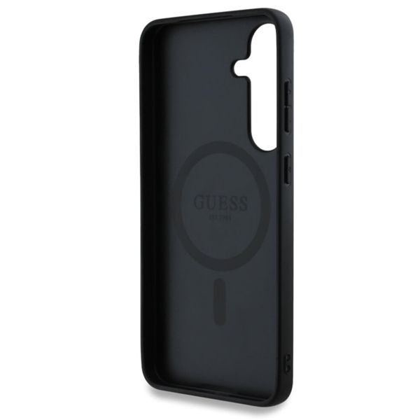 Guess Classic 4G Logo Backcover MagSafe Samsung Galaxy S25 Plus - Schwarz