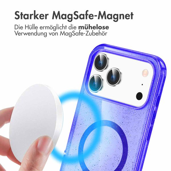 imoshion Sparkle Back Cover mit MagSafe Apple iPhone 17 Pro - Violett