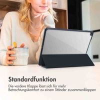 imoshion Trifold Hardcase Klapphülle Apple iPad 11 (2025) 11 Zoll A16 / iPad 10 (2022) 10.9 Zoll - Dunkelblau