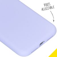 Accezz Liquid Silikoncase Lila für das iPhone Xr