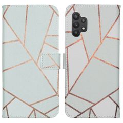 imoshion Design TPU Klapphülle Samsung Galaxy A32 (5G) - White Graphic