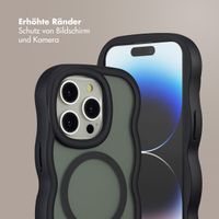 Selencia Wavy Backcover mit MagSafe Apple iPhone 14 Pro - Schwarz