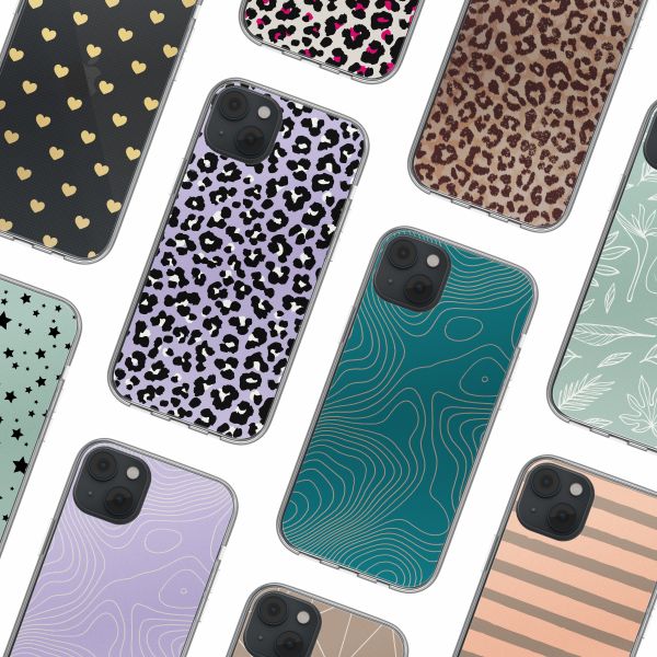 imoshion Design Hülle iPhone 14 - Leopard Lilac