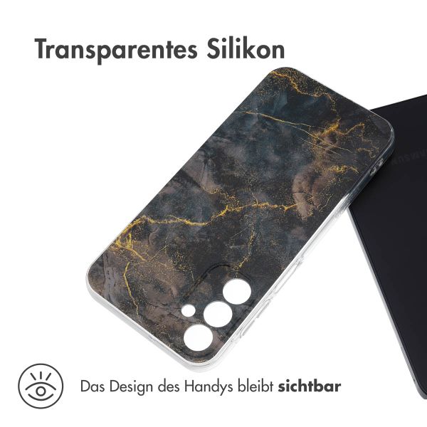 imoshion Design Hülle für das Samsung Galaxy A15 (5G/4G) - Black Marble