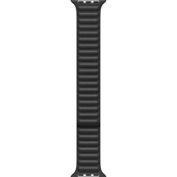 Apple Leather Link Armband für das  Apple Watch Series 1 t/m 9 / SE (38/40/41 mm) | Series 10 / 11 (42 mm) - Größe S/M - Schwarz