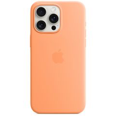 Apple Silikon-Case MagSafe für das Apple iPhone 15 Pro Max - Orange Sorbet
