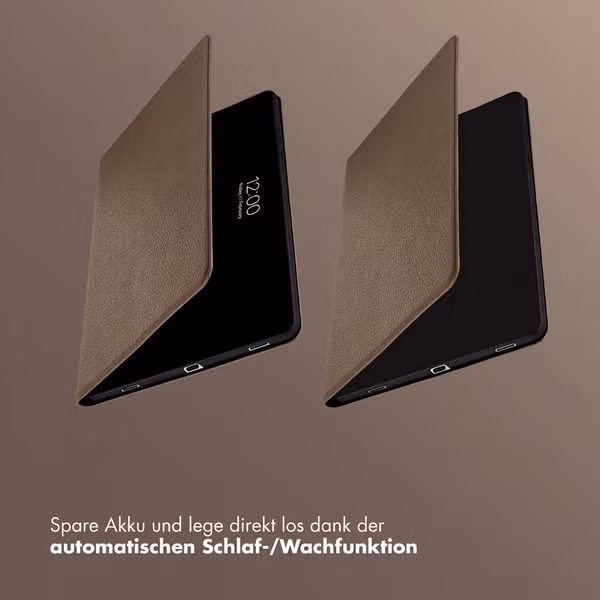 Selencia Riva Klapphülle Samsung Galaxy Tab S11 - Mocha Brown