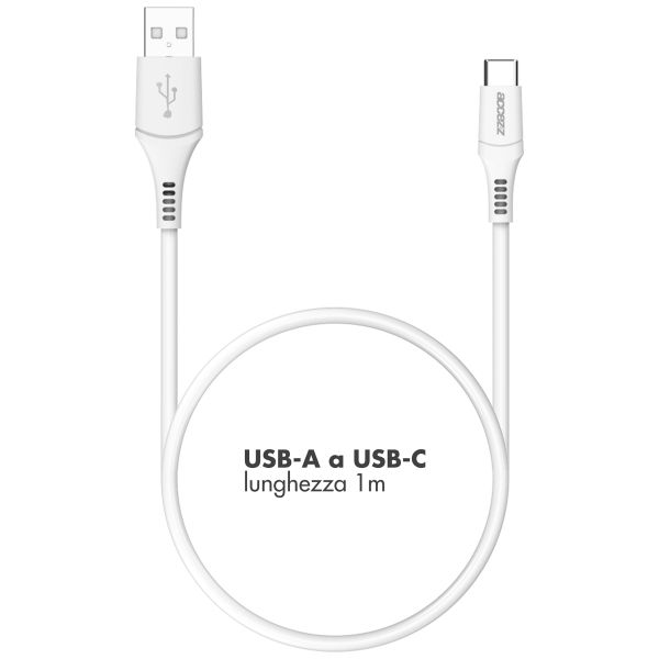 Accezz USB-C- auf USB-Kabel - 1 m - Weiß