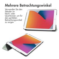 imoshion Trifold Klapphülle Apple iPad 9 (2021) 10.2 Zoll / iPad 8 (2020) 10.2 Zoll / iPad 7 (2019) 10.2 Zoll - Hellgrün