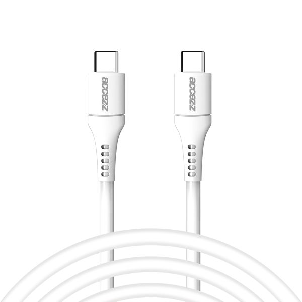 Accezz USB-C- auf USB-C-Kabel - 2 m - Weiß