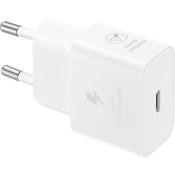 Samsung ﻿Original 25W Efficiency Adapter mit USB-C- auf USB-C-Kabel - 1 Meter - Weiß