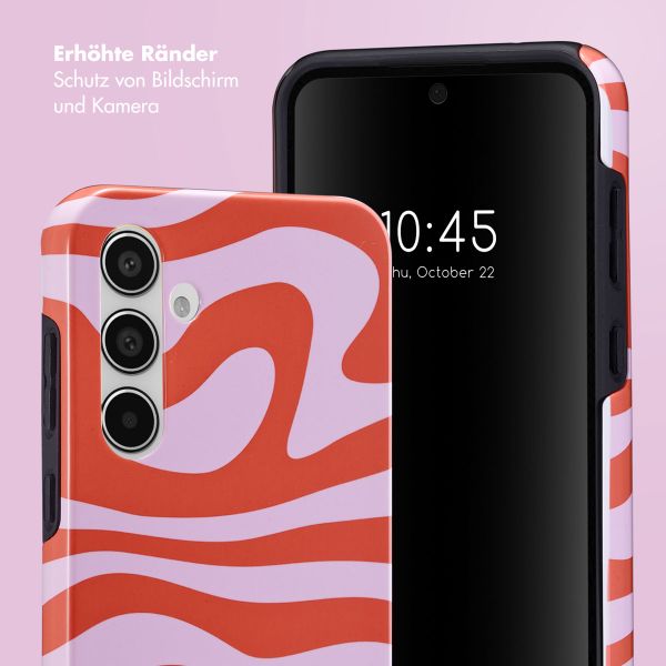 Selencia Vivid Tough Back Cover für das Samsung Galaxy A55 - Dream Swirl Pink