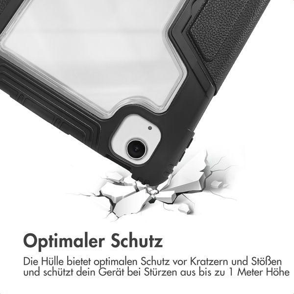 Accezz Rugged Trifold Klapphülle Apple iPad Air 11 Zoll (2025) M3 / (2024) M2 / Air 5 (2022) / Air 4 (2020) - Schwarz