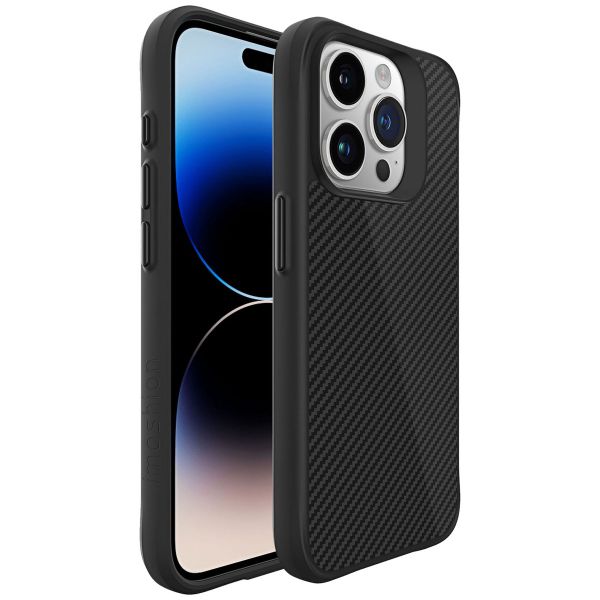 imoshion Rugged Hybrid Carbon Case für das iPhone 15 Pro - Schwarz