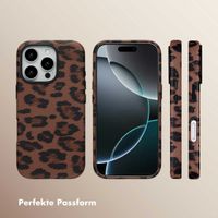Selencia Sabi Backcover Leopardenmuster mit MagSafe Apple iPhone 16 Pro - Mocha Brown