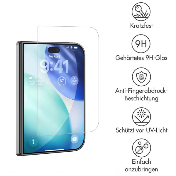 Accezz Screen Protector aus gehärtetem Glas Apple iPhone Duo