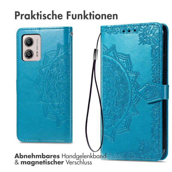 imoshion Mandala Klapphülle Motorola Moto G53 - Türkis