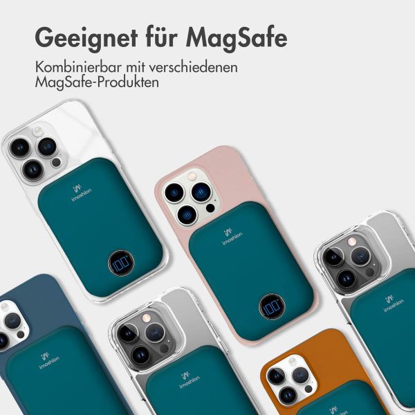 imoshion MagSafe Powerbank - 10.000 mAh - Kabellose Powerbank - Petrolgrün