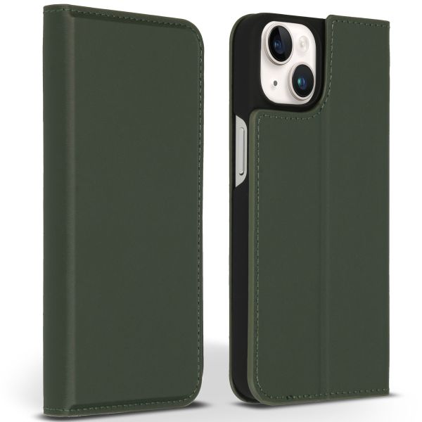 Accezz Premium Leather Slim Klapphülle für das iPhone 14 - Grün