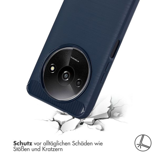 imoshion Brushed Back Cover Xiaomi Redmi A3 - Dunkelblau