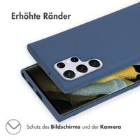 imoshion Color TPU Hülle für das Samsung Galaxy S22 Ultra - Dunkelblau