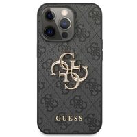 Guess 4G Metal Logo Back Cover Apple iPhone 13 Pro Max - Grau