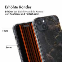 imoshion Design Hülle Apple iPhone 15 Plus - Black Marble Transparent